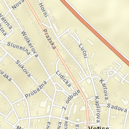 Votice Street Map