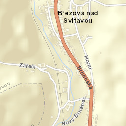 Březová nad Svitavou Street Map