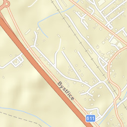 Bystřice Street Map