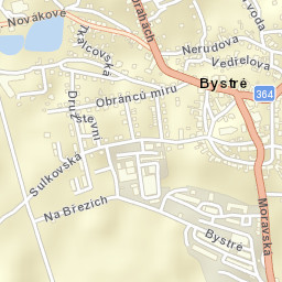 Bystré Street Map