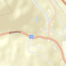 Brněnec Street Map
