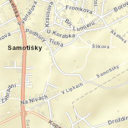 Samotíšky Street Map