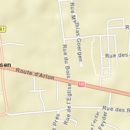 Strassen Street Map