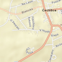 Čechtice Street Map