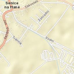 Senice na Hané Street Map