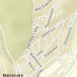 Hlubočky Street Map
