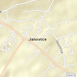 Janovice Street Map