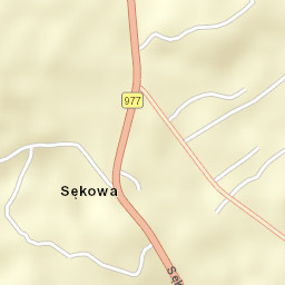 Sękowa Street Map