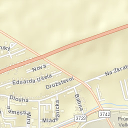 Velké Opatovice Street Map