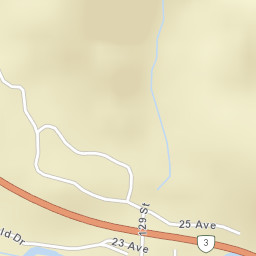 Crowsnest Highway, Crowsnest Pass Street Map