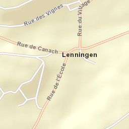 Lenningen Street Map