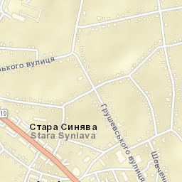 Stara Syniava Street Map