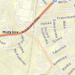 Holýšov Street Map