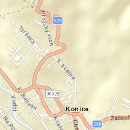 Konice Street Map