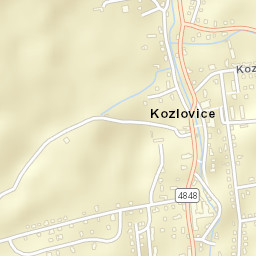Kozlovice Street Map