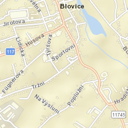 Blovice Street Map