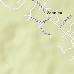 Żabnica Street Map
