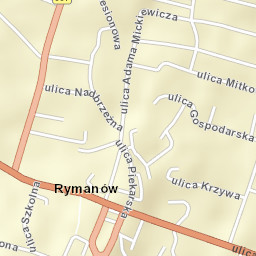 Rymanów Street Map