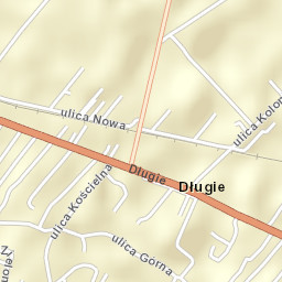 Długie Street Map