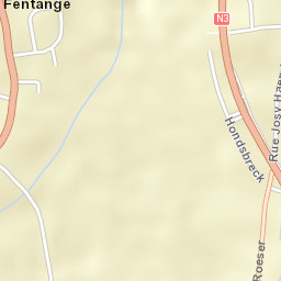 Fentange Street Map