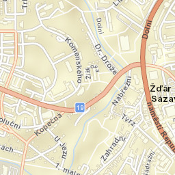 Žďár nad Sázavou Street Map