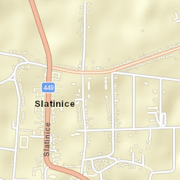 Slatinice Street Map