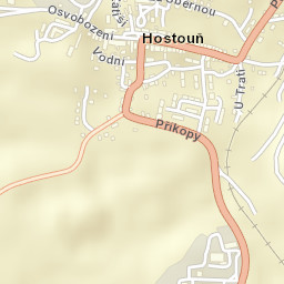 Hostouň Street Map