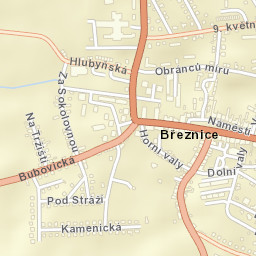 Březnice Street Map