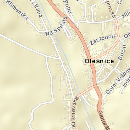 Olešnice Street Map
