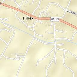 Písek Street Map