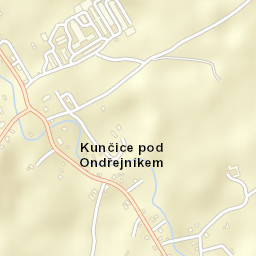Kunčice pod Ondřejníkem Street Map