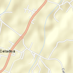 Čeladná Street Map