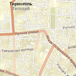 Ternopil Street Map