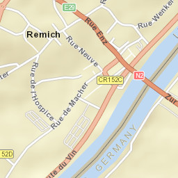Remich Street Map