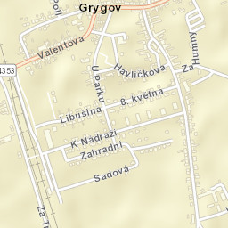 Grygov Street Map