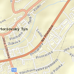 Horšovský Týn Street Map
