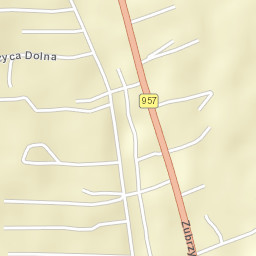 Zubrzyca Dolna Street Map