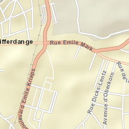 Differdange Street Map