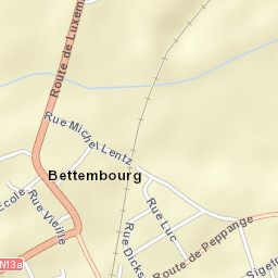 Bettembourg Street Map
