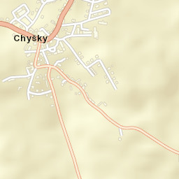 Chyšky Street Map