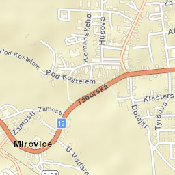 Mirovice Street Map
