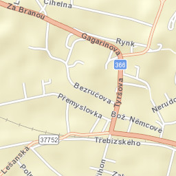 Kostelec na Hané Street Map