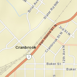 Van Horne Street North, Cranbrook, BC V1C Street Map