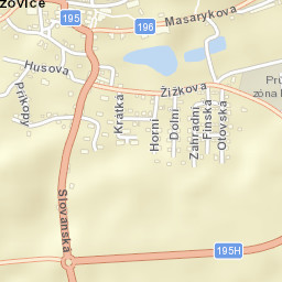 Poběžovice Street Map