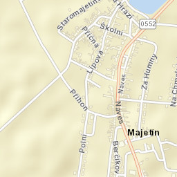 Majetín Street Map