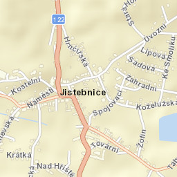 Jistebnice Street Map