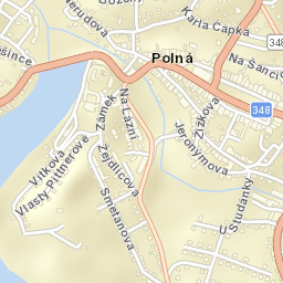 Polná Street Map