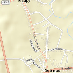 Dub nad Moravou Street Map