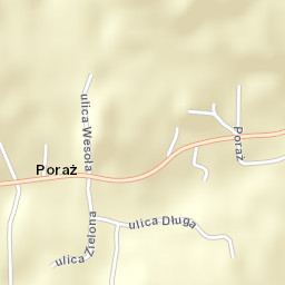 Poraż Street Map
