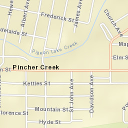 695 Charlotte Street, Pincher Creek, AB T0K Street Map